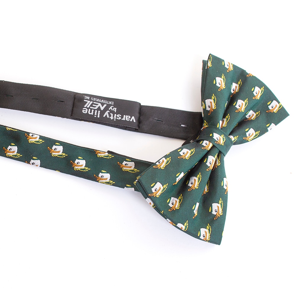 Fighting Duck, Neil, Green, Bowtie, Silk, Accessories, Unisex, Silk, Repeating Pattern, 737869